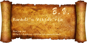 Bankós Viktória névjegykártya