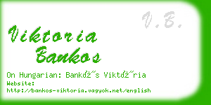 viktoria bankos business card